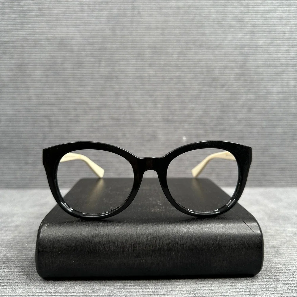 Michael Kors MK 6019 Champagne Beach Black Cream Cat Eye Y2K Eyeglass 53-20-135